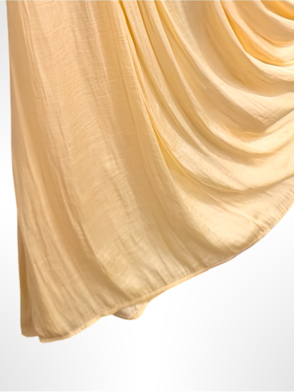 Valerie Stevens Boho Printed Elastic Waist Silk Blend Maxi Skirt Yellow XL - Picture 7 of 16